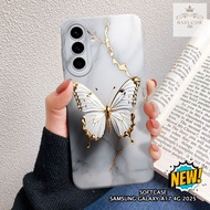 HP Case Samsung A17 4G 2025 - Rajacase - casing Samsung A17 4G - Butterfly case Motif - Cellphone pr