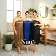 LOKAL SPA KEMBEN FACIAL KEMBEN (SHORT Local Satin) Plain Salon Spa Kemben Satin Material Facial Kemb