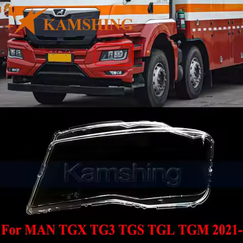 CAPQX Front Headlight Cover For MAN TGX TG3 TGS TGL TGM 2021- Lights Shell Lampshade Head Light Glas