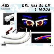 AES ORIGINAL GRADE PREMIUM LED DRL EYEBROW LAMP 30 CM 1 MODE (2 pieces) Lampu LED Motor