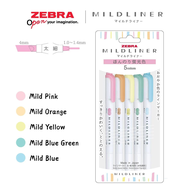 Màu mới 2022 - Bút dạ quang ZEBRA MILDLINER HIGHLIGHT 2 đầu WKT7 (Hàng chính hãng)