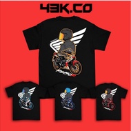 Baju Tshirt Rs150. Honda. Baju Permotoran. 100% cotton