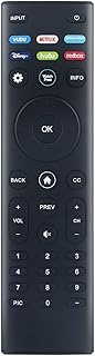 PERFASCIN XRT140L Replacement Remote Control fit for Vizio TV with Vudu Netflix Prime Video Hulu Red