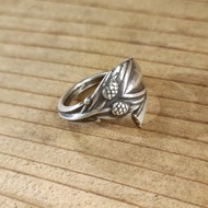 簡約卻不失個性。日本古董銀湯匙再製戒指_0874。復古風格。