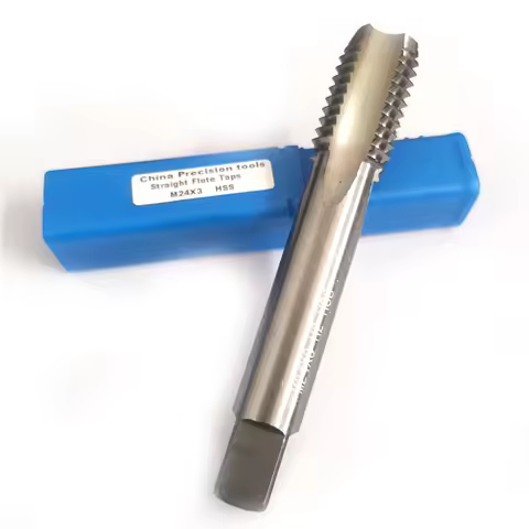 HSS Metric thread tap M24 Right Fine screw straight flute taps left machine tap M24X3 M24X2 M24x1.5 