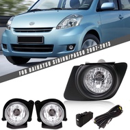 【Spot goods Real shot】Front Bumper Fog Lamp Upgrade Kit For DAIHATSU Sirion PASSO 2007-2013 Version 