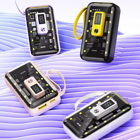 22.5W 10000mah DiY Shell for iPhone Xiaomi 21700 Battery Box Power Bank Cases Battery Storage Box Ni