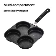 Stainless Steel Multi-compartment Frying Pan|Breakfast Cooking Pan|Steak Cooking Pan