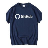 Jike Octopus Cat github Programmer Ape Front Shoulder Short-Sleeved T-Shirt Computer Programming Cod
