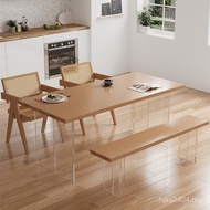 Table Combination Light Luxury Suspension Log Furniture Acrylic 0TTA