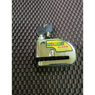 Motorcycle disc lock with siren