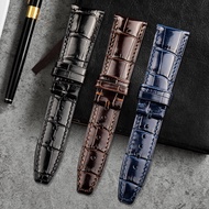 20mm 22mm Italian Cowhide Watch Strap Needle Folding Buckle Clasp Leather Watchband Suitable for IWC PORTUGIESER Series Watch