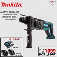 MAKITA CORDLESS COMBINATION HAMMER DRILL DH-241RFE