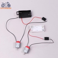 ziyunshan Black White 130 Motor Kit With 2xAA Battery Storage Case And Switch 16500 RPM Mini DIY Ele