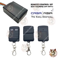 CASA ASIA AUTOGATE REMOTE CONTROL 433MHz ( RECEIVER / REMOTE CONTROL )  BLACK