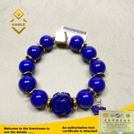 HANLE natural High quality Afghanistan lapis lazuli bracelet with certificate and box dark blue