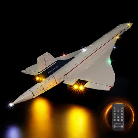 LED Lighting Set Suitable for LEGO Icons Concorde 10318 Lighting Gift (Excluding Building Blocks)