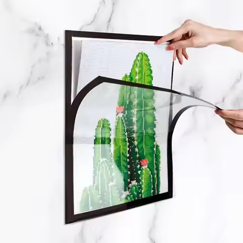 Magnetic Diamond Painting Frame Self-Adhesive for 12x16in/30x40cm Canvas Diamond Art Frame