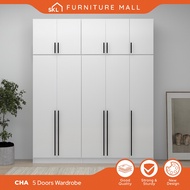 SKL 5X8FT 2/ 4/6/10 DOORS WARDROBE WITH TOP almari baju/kabinet baju almari baju budak/5 kaki