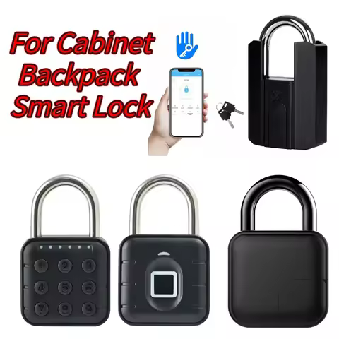 TTLOCK APP Fingerprint Padlock Keyless Smart Padlock IP67 Waterproof Type-C Rechargeable Bluetooth-c