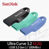 SanDisk Ultra Curve 512GB CZ550 USB Flashdisk 3.2 100MB/s