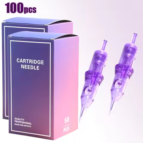 100pcs Sterilized Safety Tattoo Cartridge Needle 3RL Disposable membrane makeup permanent tattoo nee
