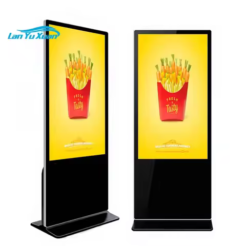 KINGONE 55 Inch Floor Standing LCD TV Advertising Display Touch Screen Digital Poster Kiosk