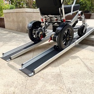 HY-# Factory Direct Sales Portable Retractable Electric Car Wheelchair Ramp Barrier-Free Ramp Plate Aluminum Alloy Ramp
