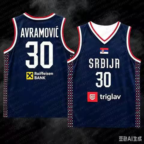 Unisex Breathable Quick Dry Basketball Jersey Srbija 15 Jokic Cheap High Quality Outdoor Sportswear 
