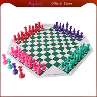 MagiDeal 4-Color Four Player Chess Set with Soft Chess Board for Kids and Adults