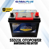 Otopower 55D23L / 65D23L MF & Accessible Battery For PROTON  Exora/ Preve/ Inspira ,TOYOTA Camry, In