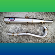 ท่อผ่าเวฟ125 ท่อเลส Wave125 ตรอ. 66 ชัก 5 Phi Racing