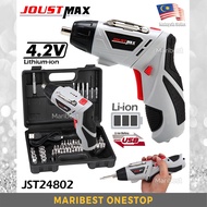 Joustmax / MacePlus 47pcs Rechargeable Cordless Screwdriver Drill Machine 4.2V JST24802 /4.2V MT-CS4