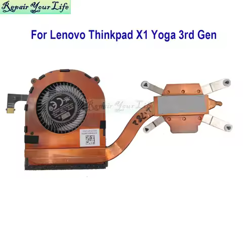 Laptop CPU Cooler Heatsink Fan For Lenovo ThinkPad X1 Yoga 260 1st X1 Carbon 4th Gen 01AW976 01YT252