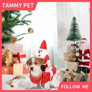 SG Shipment Christmas Cat Dog Costume Pet Cape, Cat Cloak with Hat, Soft and Thick Velvet Pet Clothe