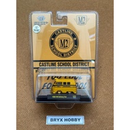 [CHASE] M2 Machines Hobby Exclusives 1960 Volkswagen Short School Bus #31500-HS22 Yellow (1:64)