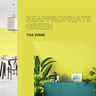 TOA สีทาบ้านผสมรองพื้น เฉดสี 21001 โฟร์ซีซั่นส์ 2in1 ขนาด 9 ลิตร กึ่งเงา สีทาภายนอก ภายใน