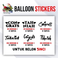 BELON 5inci D1 - CONGRATS & TAHNIAH / Surprise / Party / STICKER SURPRISE