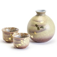 【九谷燒】手作清酒杯壺組-金箔彩