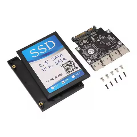 A46M-2.5 Inch 4 TF To SATA Adapter Card, Self-Made SSD Solid State Drive, For Micro-SD To SATA Group