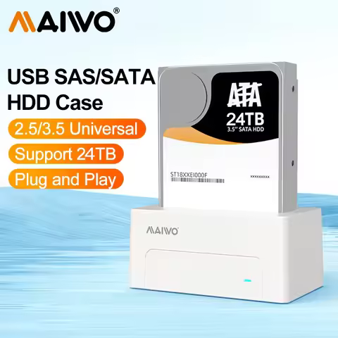 MAIWO SAS Hard Drive Docking Station for 2.5/3.5" HDD SSD Disk CaseSATA To USB 3.0 HDD Docking Stati