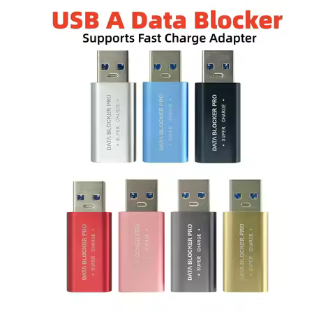 USB Data Blocker Supports reach up to 5-50V/1-5A Fast Charge Adapter Hack Prevention Blocker for Mob