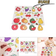 IJUNE Wooden Cognitive Puzzle, Knob Design Wooden Material Knob Wooden Puzzle, Interactive Hand Grip