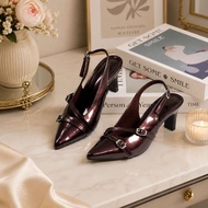 SANDALS AVAILABLE IN SIZES BIG SIZE 36 to 45 LUSI 08 5cm HEELS, mules shoes LatestWanita, beautiful,