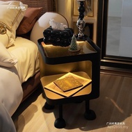 Modern Side Table Bedroom High-End Simple Side Table Storage Creative Bedside Table Iron Art Shelf H