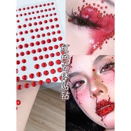 Red Diamond Sticker Diamond Sticker Makeup Red Diamond Concert Makeup Face Eye Makeup Bright Diamond