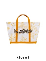 KLOSET Kloset Tote Bag (PF22-ACC017) กระเป๋าถือหนังพิมพ์ลาย