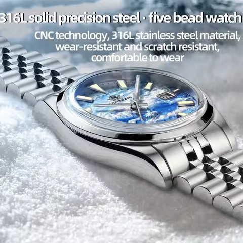 ADDIESDIVE NEW 39mm Automatic Watch Man Mechanical NH35 Stainless Steel Super Luminous 100M Waterpro