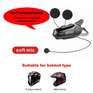 X1 Plus Motorcycle Helmet Intercom Headset Bluetooth Waterproof Moter Interphone for 2 Riders 1000M 