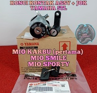 KUNCI KONTAK SATU SET + JOK KUALITAS ASLI ORIGINAL YGP YAMAHA 5TL MIO KARBU LAMA (pertama)  MIO SPORTY   KONCI STOP KONTAK KEYSET